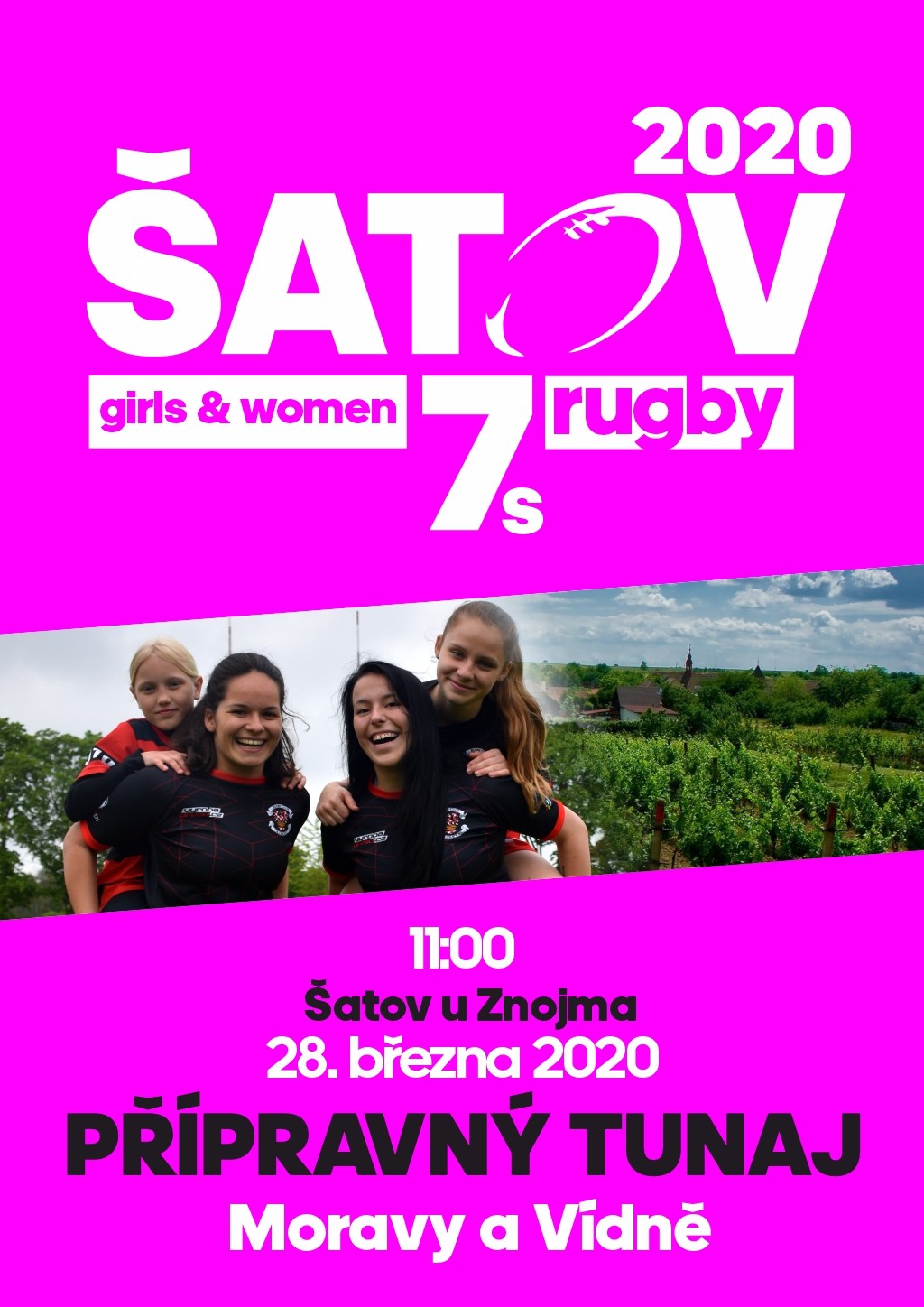 Přípravný turnaj rugby 7´s žen a dívek (Morava a Vídeň)