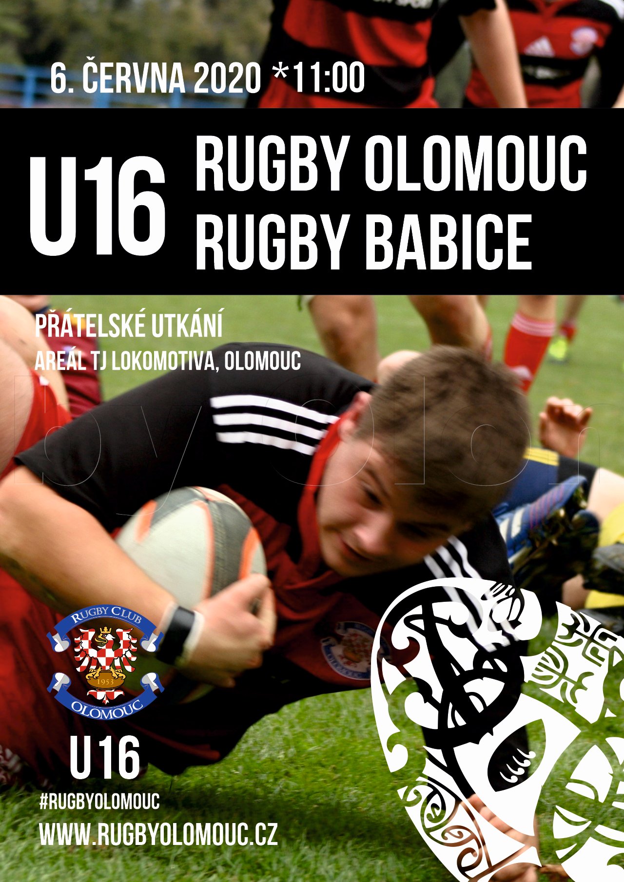 U16 Rugby Olomouc vs Rugby Babice - přátelské utkání